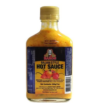Baron Bajan Hot Sauce 6 x 200ml