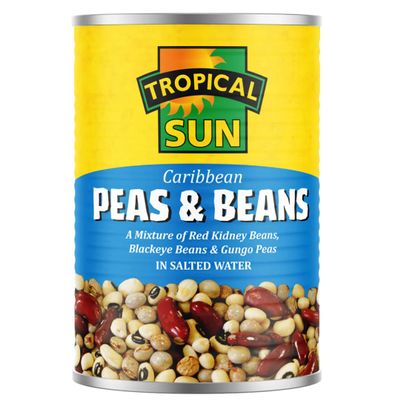 2 x Tropical Sun Caribbean Peas & Beans 12 x 400g