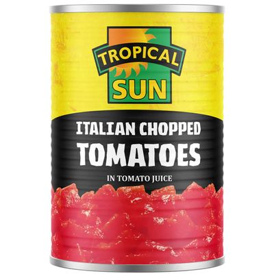 3 x Tropical Sun Chopped Tomatoes 12 x 400g