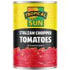 3 x Tropical Sun Chopped Tomatoes 12 x 400g view 1
