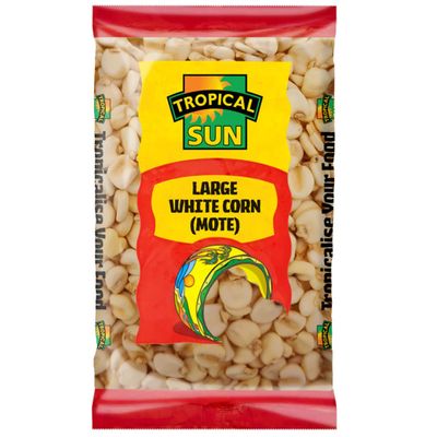 2 x Tropical Sun Large White Corn (Mote) 10 x 500g