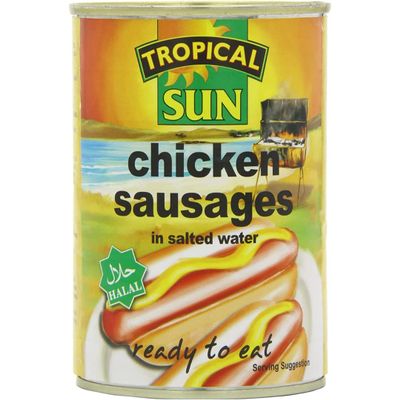 2 x Tropical Sun Hot Dogs in Brine 12 x 400g