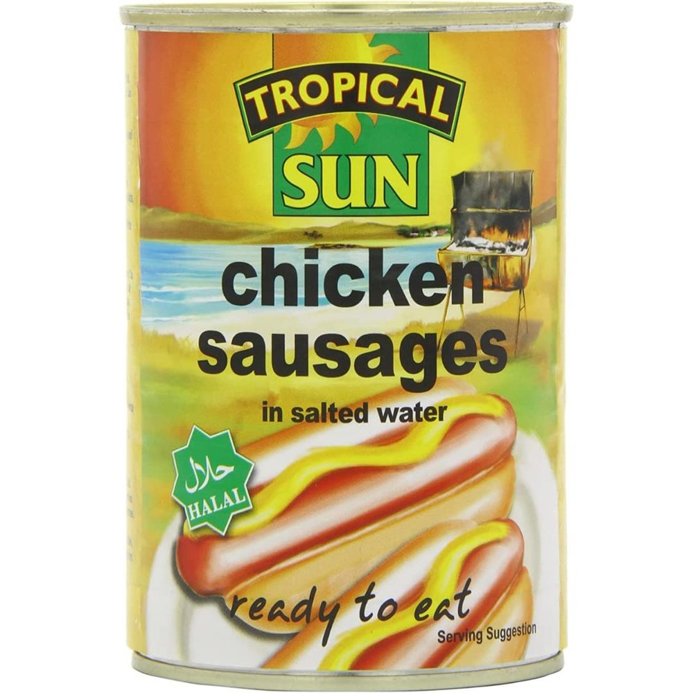 2 x Tropical Sun Hot Dogs in Brine 12 x 400g
