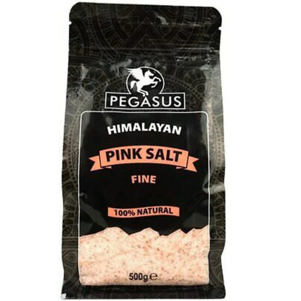 2 x Pegasus Himalayan Pink Salt Fine Pouch 6 x 500g