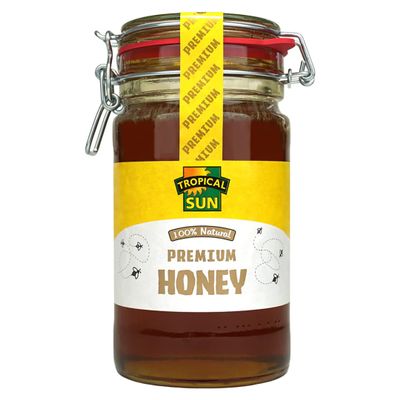 4 x Tropical Sun Pure Natural Honey Clip Jar 1kg