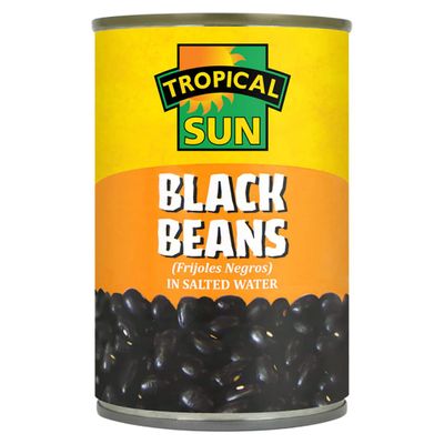 2 x Tropical Sun Black Beans 12 x 400g
