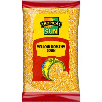 2 x Tropical Sun White Hominy Corn 6 x 2kg