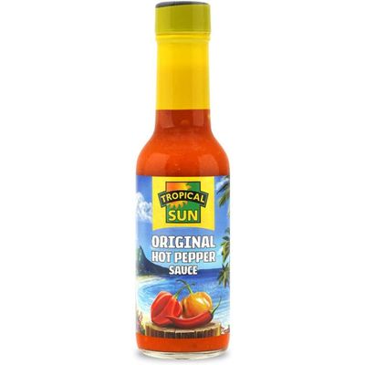 2 x Tropical Sun West Indian Hot Pepper Sauce 12 x 150ml