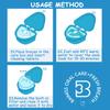 Retainer Case Denture Bath Box Easy Clean with Strainer Basket Portable False Teeth Storage Mouth Guard Denture Holder for Travel Retainer Soaking Cleaning (Light Blue) view 4