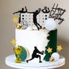 28PCS Volleyball Cake Decorations Volleyball Cake Topper Sports Ball Cake Toppers Baby Shower Birthday Party Supplies view 4