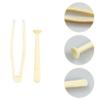4 Pack Contact Lens Remover and Inserter Tool for Soft Lenses, Portable Contact Lens Applicator with Tweezers & Storage Case for Outgoing, Travelling - White & Yellow view 3