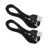 2PCS USB Charger Cable USB to DC 3.5mm Round Hole Charging Cord Compatible with Fairywill Electric Toothbrush Stereo Small Fan Cleanser 5V 1A 1 Meter Black view 1