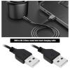 2PCS USB Charger Cable USB to DC 3.5mm Round Hole Charging Cord Compatible with Fairywill Electric Toothbrush Stereo Small Fan Cleanser 5V 1A 1 Meter Black view 2