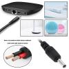 2PCS USB Charger Cable USB to DC 3.5mm Round Hole Charging Cord Compatible with Fairywill Electric Toothbrush Stereo Small Fan Cleanser 5V 1A 1 Meter Black view 3