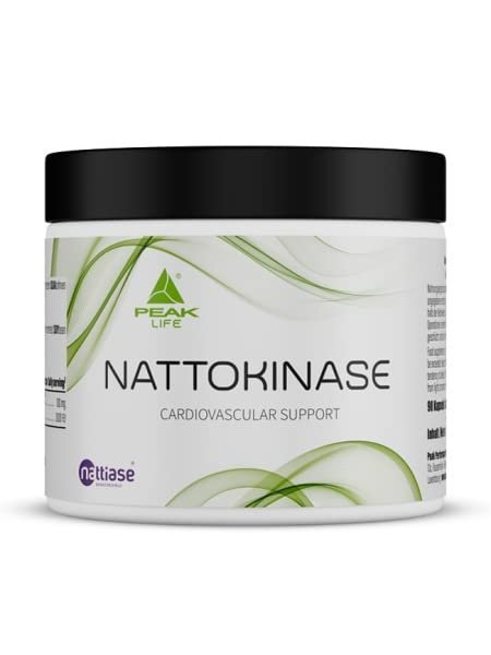 PEAK Nattokinase - 90 Capsules I 90 Servings I 2000 FU per Serving I Nattiase I Cardiovascular System I Blood Pressure I Vegan