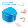 Beavorty 2pcs Convenient Travel Case Portable Tooth Container Secure Closure for Dentures and Household Supplies Lightweight and Practical Storage view 4