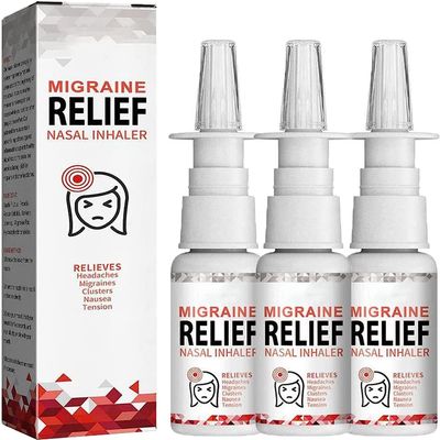 Migcare Migraine Relief Nasal Inhaler for Headaches & Tension Relief 30ml,Headache Relief Nasal Inhaler,Stress & Anxiety Relief (3 Pcs)