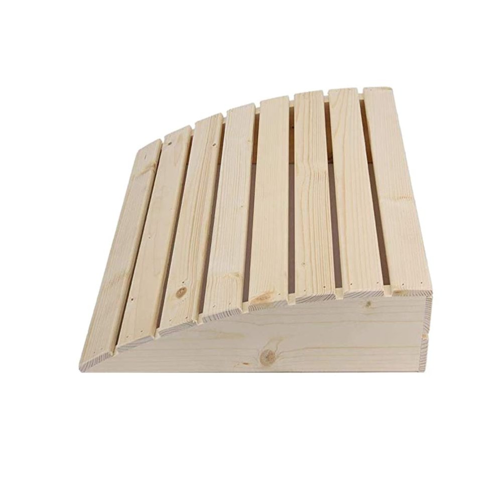 Zerodeko Wooden Sauna Headrest Sauna Headrest Pillow Wood Neck Pillow Head for Sauna Room Sauna Supplies Accessories