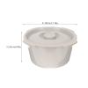 Cabilock Elderly Potty Chair Lid Durable Toilet Bucket for Seniors Patients Pregnant Women Convenient Bathroom Accessory for Home Hospital Use Sturdy Drop-Resistant Chamber Pot view 2