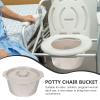 Cabilock Elderly Potty Chair Lid Durable Toilet Bucket for Seniors Patients Pregnant Women Convenient Bathroom Accessory for Home Hospital Use Sturdy Drop-Resistant Chamber Pot view 3