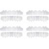 4 Pieces Instant Veneers Dentures Fake Teeth Smile Serrated Denture Top Bottom Temporary False Teeth view 1