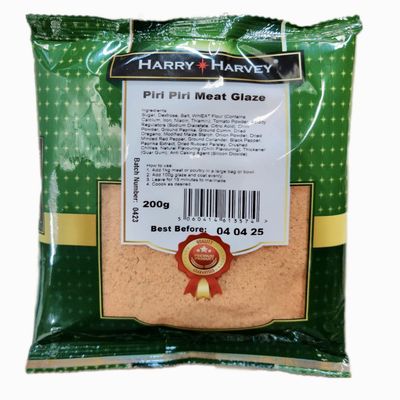 Piri Piri Meat Glaze, 15 Minute Marinade, 200g for 2kg Fish, Chicken, Beef, Pork or Lamb - Peri Peri - Harry Harvey