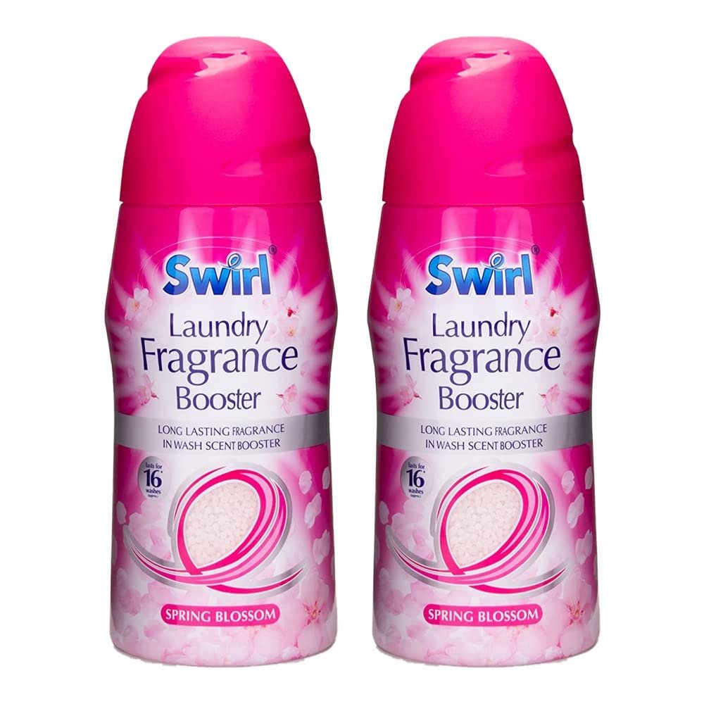 (Set of 2) - in Wash Laundry Scent Booster Beads Spring Blossom Fragrance Crystal Laundry Freshner Beads Fragrance Beads Lasts for Approx 16 Washes 350g