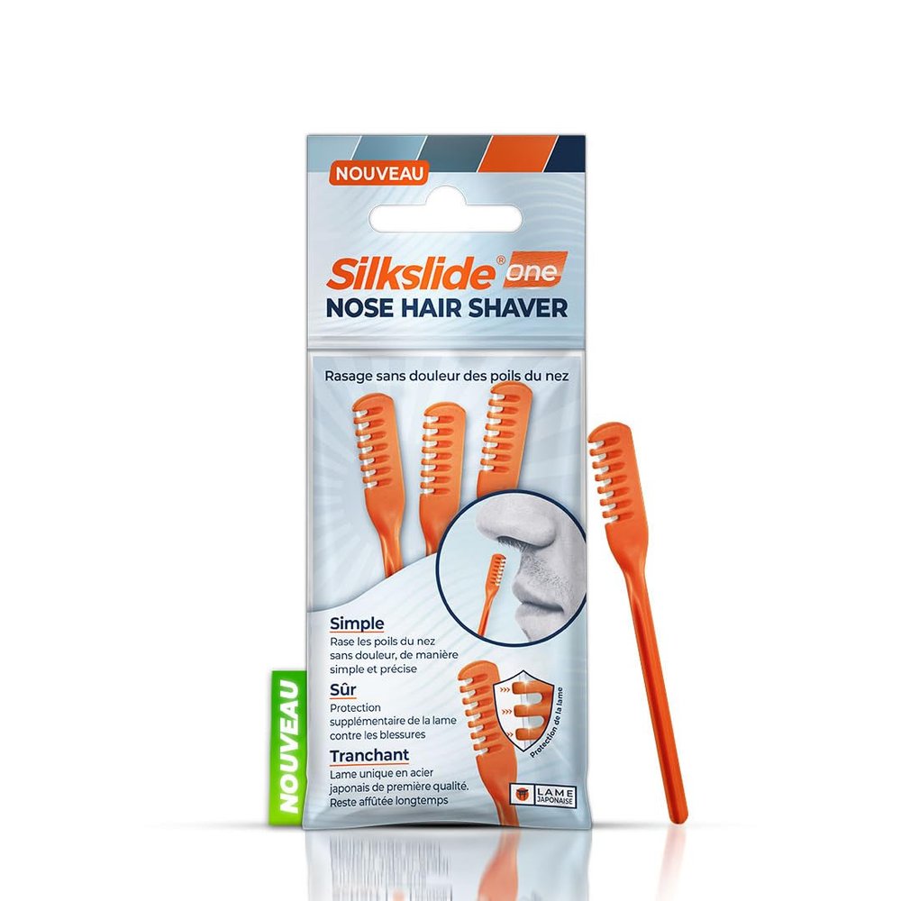 Silkslide Nose Hair Trimmer, Nose Hair Razor for Men, Women, Known from the Lion Cave, No Electricity, Hygienically Produced in Germany