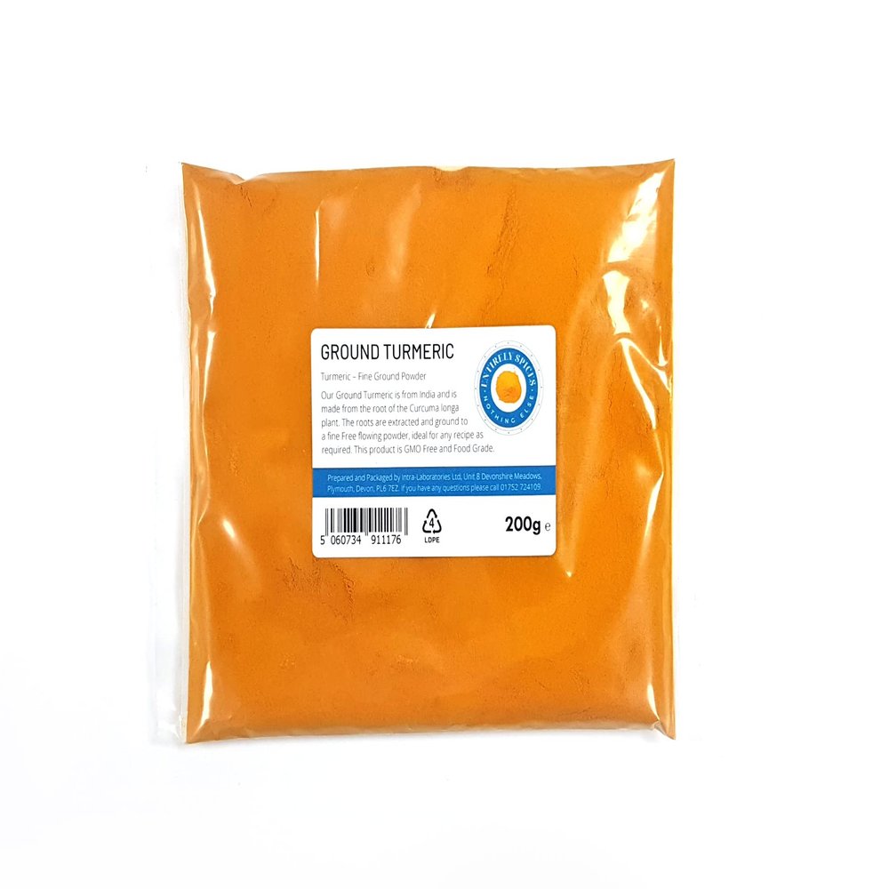 Entirely Ingredients Turmeric Spice 200g - Selected for Quality - Food Grade