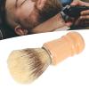 Beard Shave Brush, Men Shaving Brush with Wooden Handle, Portable Hair Brush for Salon Home, Lightweight Barber Brush view 4
