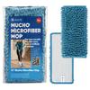 Microfiber Wholesale 10" Mucho Dust Mop Pads - Reusable & Washable Microfiber Mop Heads, 2 Pack - Blue view 1