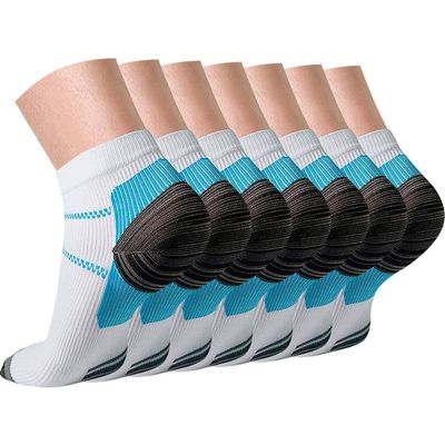 Gcbiger Compression Socks for Men & Women(7 Pairs) Plantar Fasciitis Socks for Pain Relief, Ankle Support & Foot Health Reduces Swelling & Heel Spur Pain, Recovery