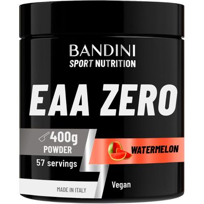 Bandini EAA Essential Amino Acids | 400 g Powder | 9 Fermented Essential Aminoacids EAAs + BCAAs 2.1.1 & Vitamin B6 | Muscle Growth & Recovery | Intra, Pre & Post Workout | Vegan, Watermelon Flavour