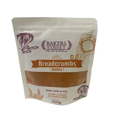 Golden Breadcrumbs 300g Packet Pure Golden Breadcrumbs Make Crunchy and Tasty from Bakers Street