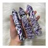 ESBANT Natural Purple Zebra Stone Crystal Spire Quartz Obelisk Wand Stone Room Decoration Home Gemstone Gift Aquarium Household (Size : 1000g) view 2