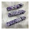ESBANT Natural Purple Zebra Stone Crystal Spire Quartz Obelisk Wand Stone Room Decoration Home Gemstone Gift Aquarium Household (Size : 1000g) view 3