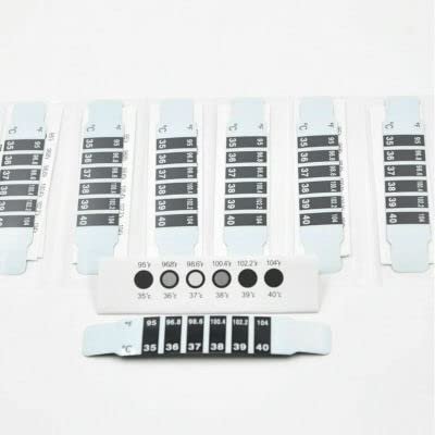 10 PCS Forehead Thermometer Temperature Strips Monitoring Safe Non-Toxic Forehead Head Thermometer Fever for Baby Child Kid Adult Body Check Test Temperature