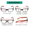 Eyekepper Classic 80's Reading Glasses-5 Pairs Black Frame with Tortoie Arms Glasses for Women Reading +2.25 view 3