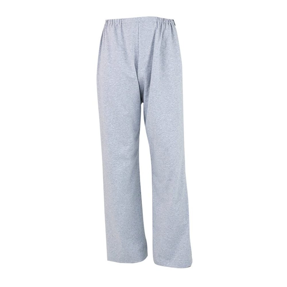 Incontinence Care Trousers Easy On/Off Pants Heathy Cotton Care Clothes for Elderly & Disabled (Color : Gray, Size : XXL)