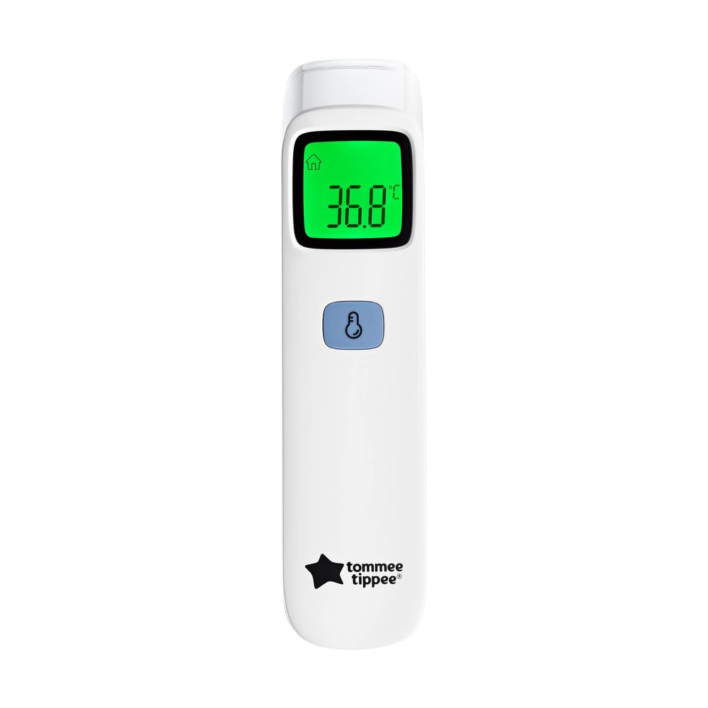 Tommee Tippee NoTouch Infrared Forehead Digital Thermometer, 0m+, Essentials for Newborn Baby, 1 Second Instant Readings in Choice of C or F
