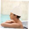 Healvian Sauna Accessories 2Pcs Wool Sauna Hat Russian Sauna Hat Vaporarium Hat Banya Cap Cover Bath Accessories For Sauna Dry Steam Room Accessories White Outdoor Saunas & Parts view 4