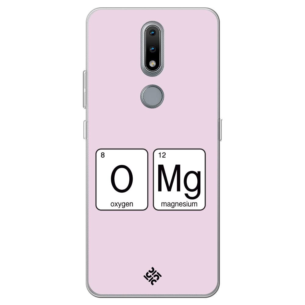 Movilshop Case for [ Nokia 2.4 ] Cool Phrases [ Oxygen + Magnesium  GMO] Transparent Flexible Silicone Case Cover Gel for Smartphone.