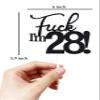 28 Cake Toppers, 28 Birthday Cake Toppers-Black Glitter, Funny 28th Cake Topper for Men,28 Cake Topper For Women, 28th birthday decorations,28th Birthday Cake Topper Twenty eight view 2