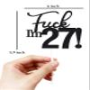 27 Cake Toppers, 27 Birthday Cake Toppers-Black Glitter, Funny 27th Cake Topper for Men,27 Cake Topper For Women, 27th birthday decorations,27th Birthday Cake Topper Twenty seven view 2