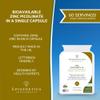 Zinc Picolinate 15 | 15mg Zinc Supplements | High Strength Mineral Supplement | 60 Vegan Friendly Capsules UK Made | 1 Capsule Daily | Long Two Month Supply view 3
