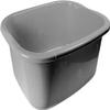 11 Litres Washing Up Bowl Rectangular Plastic Multi-Purpose Basin Mixing Sink Tidy Organizers (Grey) view 1