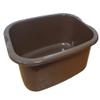 11 Litres Washing Up Bowl Rectangular Plastic Multi-Purpose Basin Mixing Sink Tidy Organizers (Brown) view 1