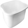 11 Litres Washing Up Bowl Rectangular Plastic Multi-Purpose Basin Mixing Sink Tidy Organizers (White) view 1