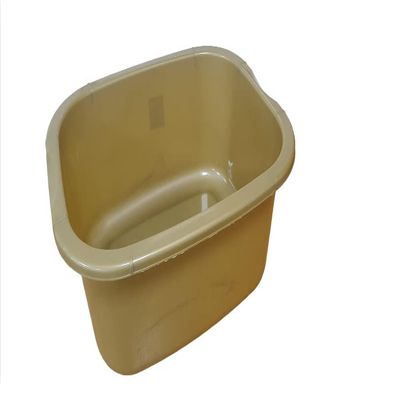 11 Litres Washing Up Bowl Rectangular Plastic Multi-Purpose Basin Mixing Sink Tidy Organizers (Golden)
