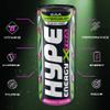 Hype Energy XTRA Watermelon Energy Drink - 24x250ml | Caffeine Content, Taurine & 4x B-Vitamins | Vegan, Gluten & Sugar Free | Amino Acid Boost and Juicy Watermelon Fusion view 4